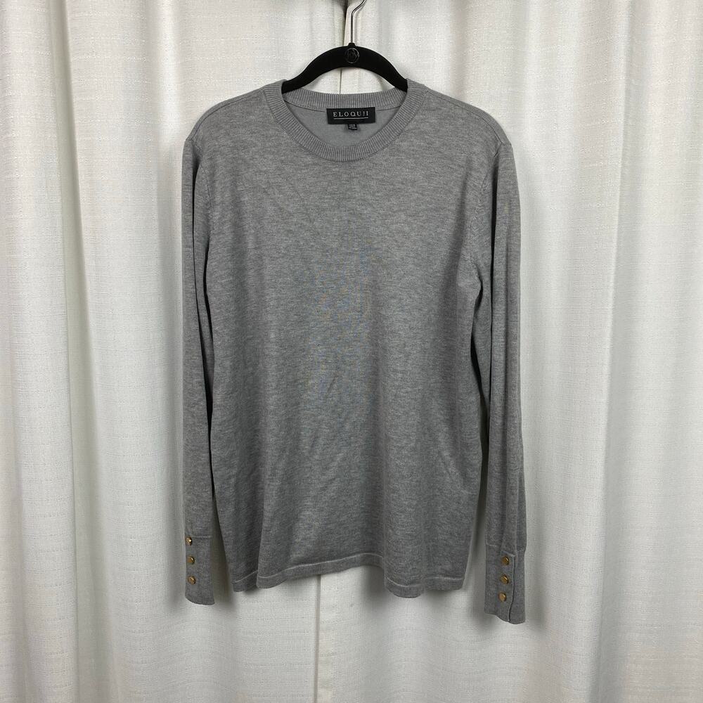 Eloquii Gray Long Sleeve Sweater Sz.14/16W